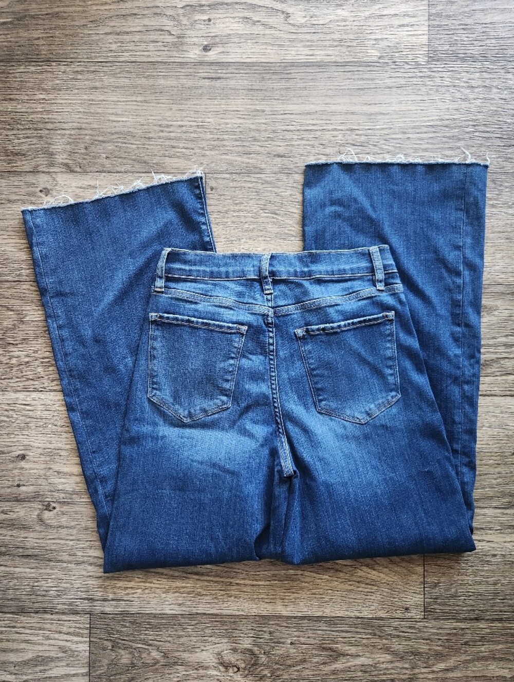 Frame Denim Le Slim Palazzo Raw After Lupine Wide-Leg Jeans Size 29 - Picture 6 of 11